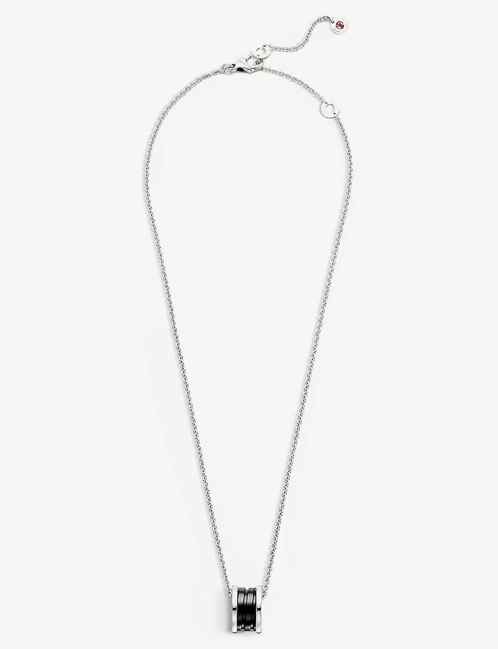 BVLGARI Save the Children black ceramic and sterling silver pendant necklace