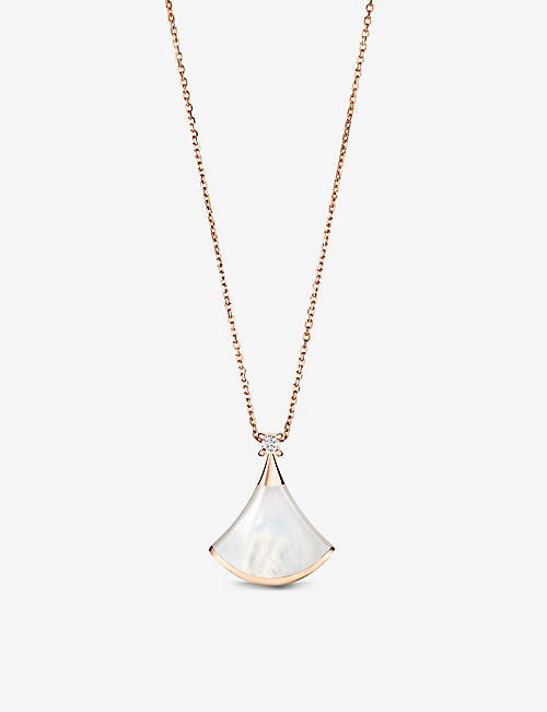 BVLGARI: Divas’ Dream 18ct rose-gold, mother-of-pearl and diamond necklace
