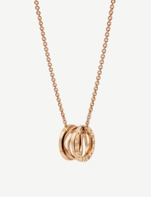 Bvlgari Bvgari X Zaha Hadid B Zero1 18ct Rose Gold Necklace Selfridges Com