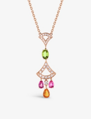 BVLGARI - Divas Dream 18ct rose-gold and diamond necklace 