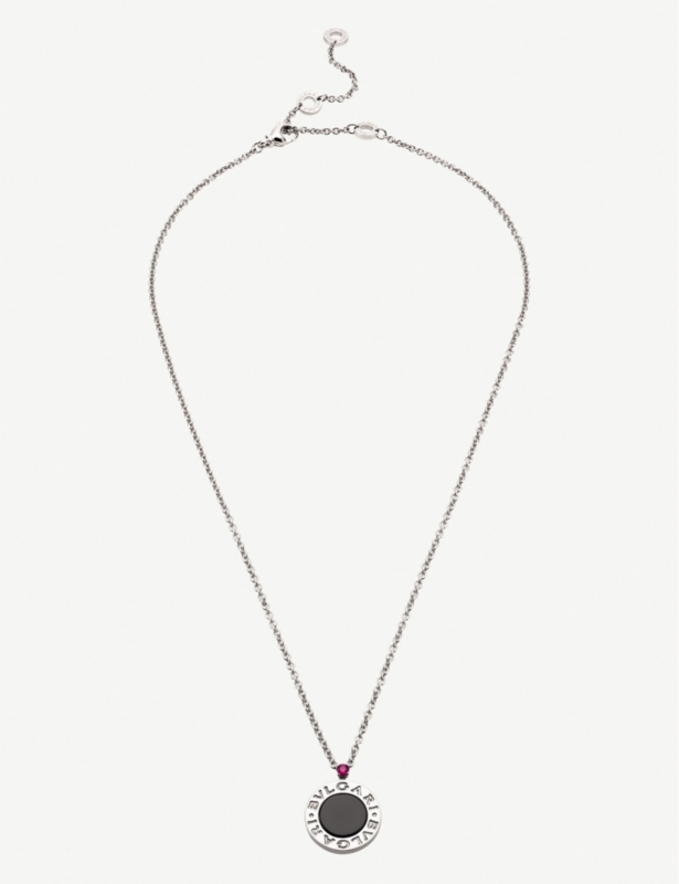Save The Children sterling-silver, ruby and onyx necklace