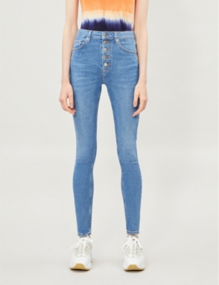 topshop button fly jeans