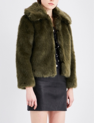 TOPSHOP - Claire Luxe faux-fur coat | Selfridges.com