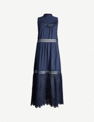 topshop broderie maxi dress