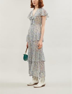 topshop floral maxi dress