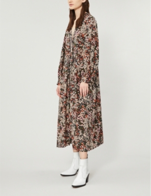 ditsy floral smock dress