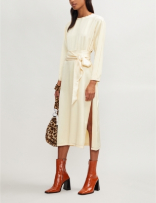 topshop tie waist dress