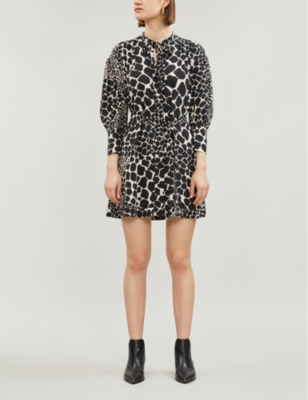 giraffe print dress topshop