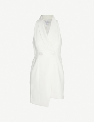 topshop white tuxedo dress