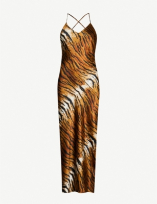 tiger slip dress