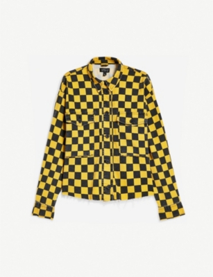 denim jacket checkerboard