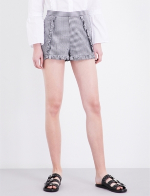 topshop gingham shorts