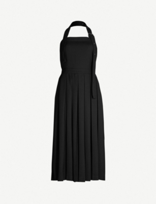 topshop pleated pinafore dress