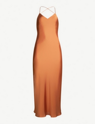 topshop petite satin dress