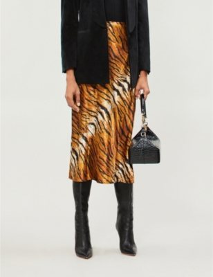 topshop tiger print bag