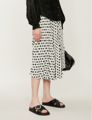 topshop spotty skirt