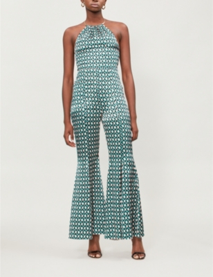 topshop geo print jumpsuit