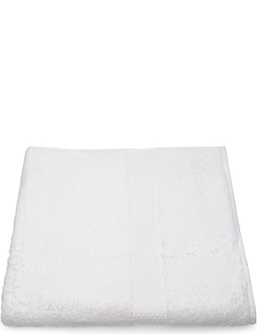 YVES DELORME: Etoile face cloth white