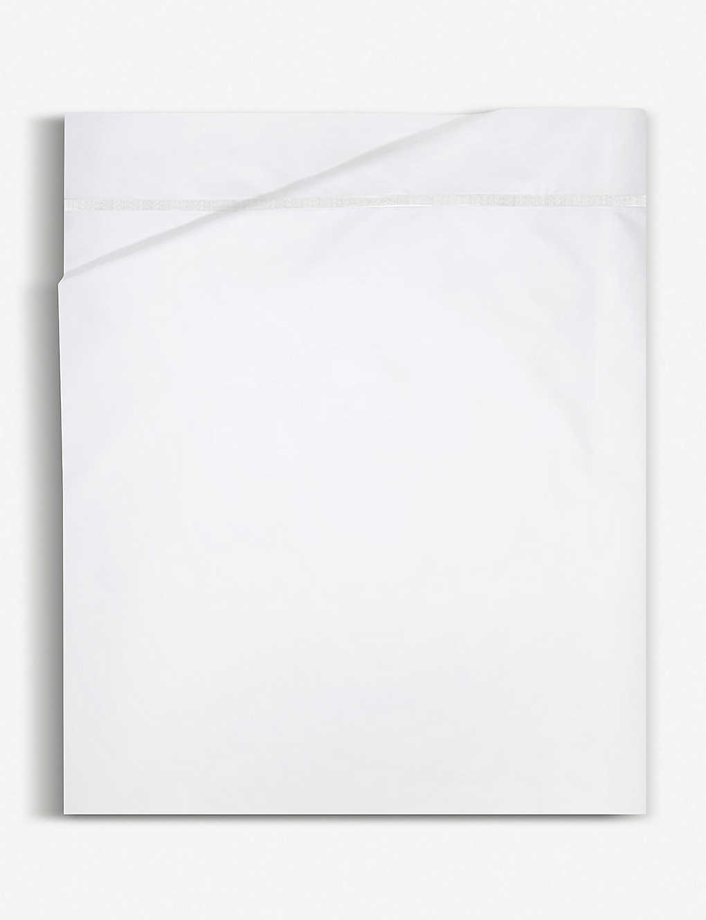 Yves Delorme Blanc Athena Single Flat Sheet 180cm X 290cm Single In Blanc (white)