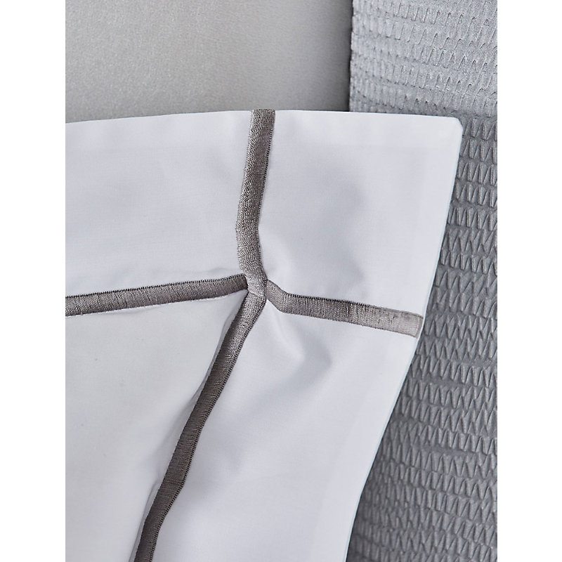 Shop Yves Delorme Platine Athena Pillowcase 50x75cm
