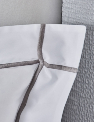 YVES DELORME PLATINE ATHENA SQUARE PILLOWCASE 65X65CM 90508387