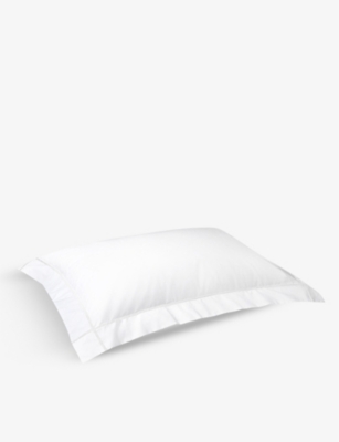 Shop Yves Delorme Blanc Athena Double Pillowcase 50x75cm