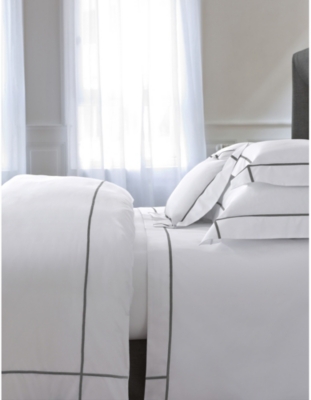 Yves Delorme Pierre Athena Pierre Cotton Duvet Cover Double In Pierre