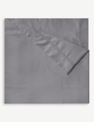 Yves Delorme Platine Triomphe Cotton Duvet Cover King In Platine