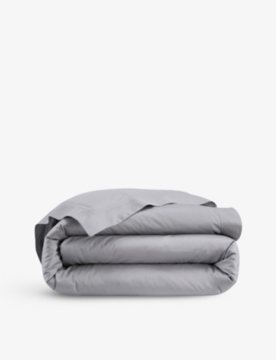 Yves Delorme Platine Triomphe Cotton Duvet Cover King