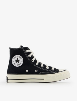 Converse All Star Hi 70 High-top Canvas Trainers In Black Suede