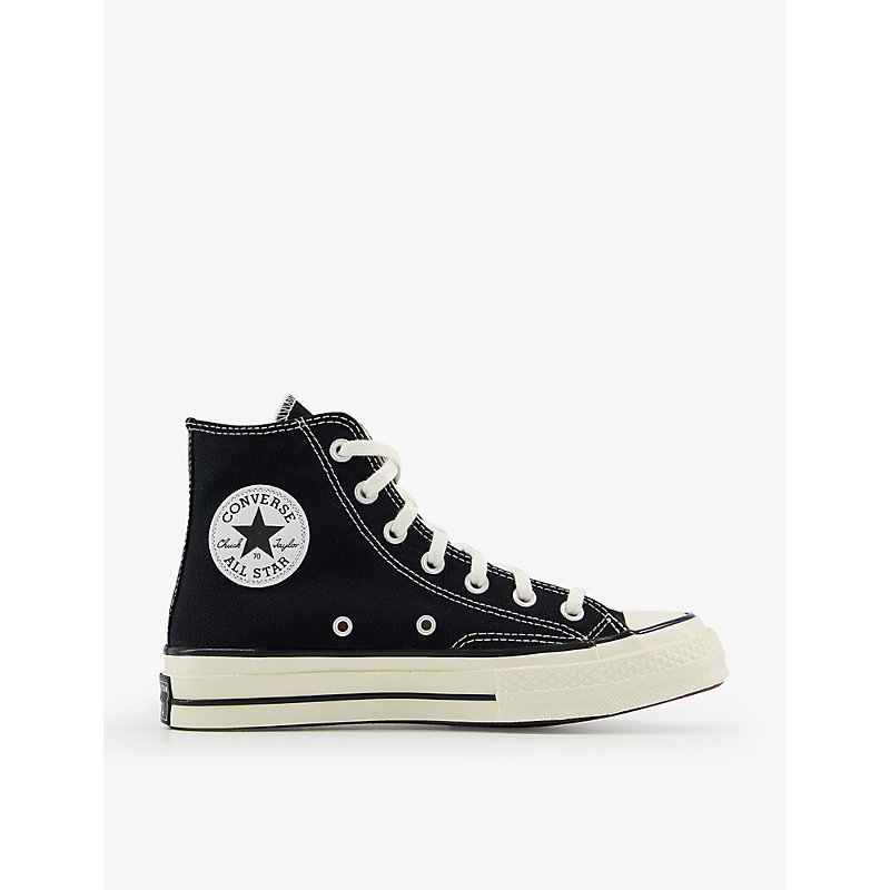 Converse All Star Hi 70 High-top Canvas Trainers In Black Suede