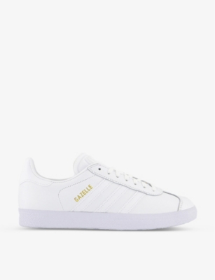 ADIDAS: Gazelle lace-up leather trainers