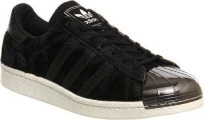 ADIDAS   Croc embossed metal toe superstar 80s trainers