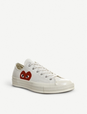 COMME DES GARCONS - Comme des Garçons PLAY x Converse 70s canvas low-top  trainers | Selfridges.com