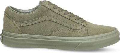 olive suede vans