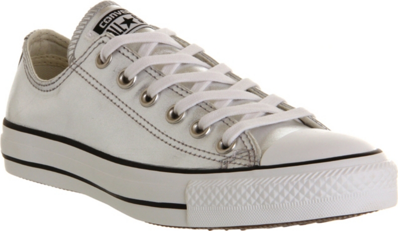 CONVERSE   All Star metallic low top trainers