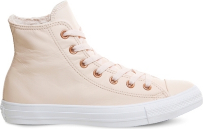 Converse pastel best sale rose leather