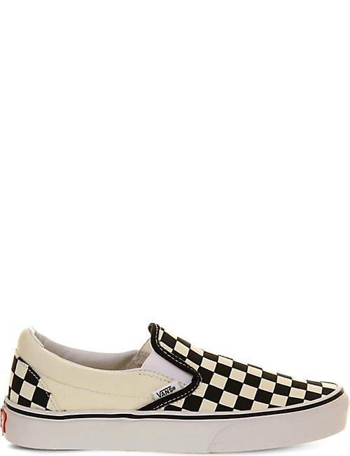 VANS: Checked canvas trainers