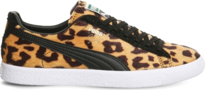 puma trainers with leopard print