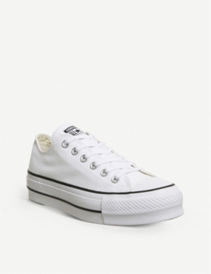converse all star low platform trainers