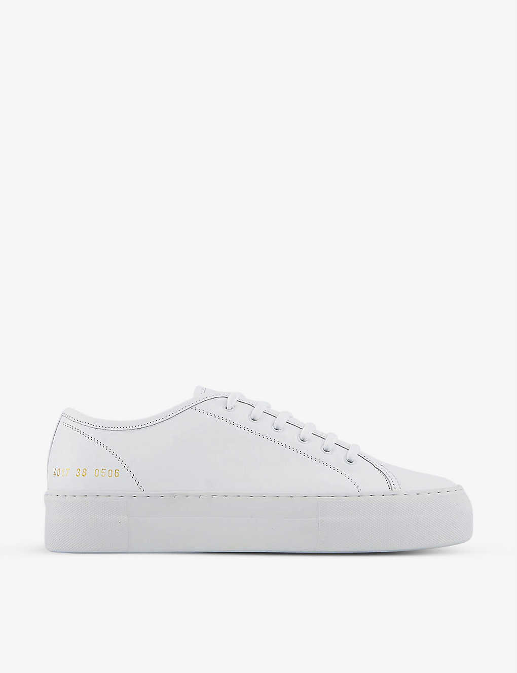 COMMON PROJECTS - Tournament Super leather low-top trainers ...