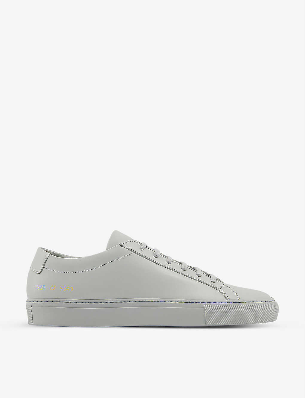 Shop Common Projects Original Achilles Low-top Leather Trainers In Light Grey Mono