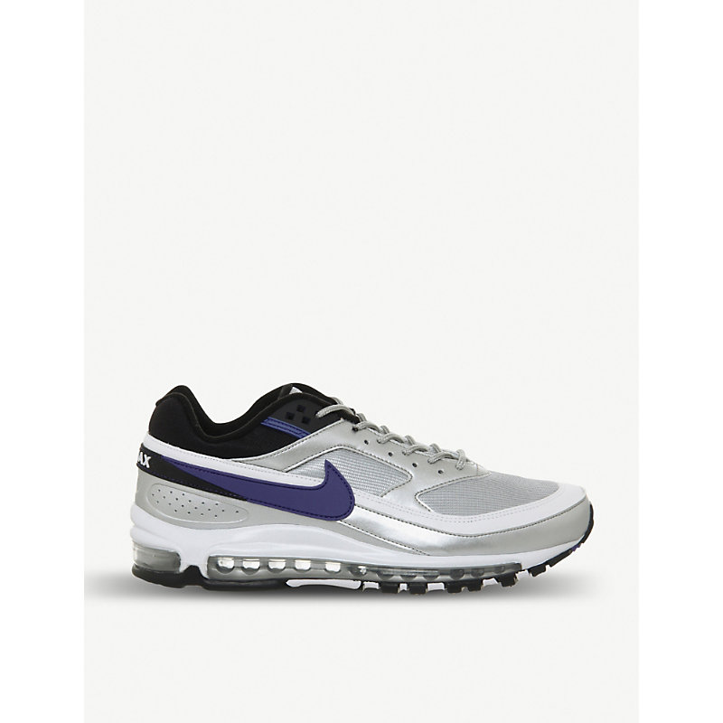 nike white and black leather air max 97 trainers nike white and black leather air max 97 trainers