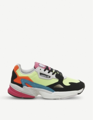 adidas falcon suede and mesh trainers