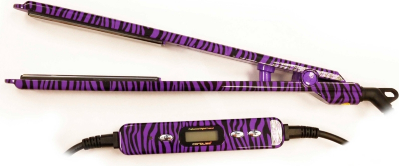 CORIOLISS   C2 hair straightener and curler   purple zebra