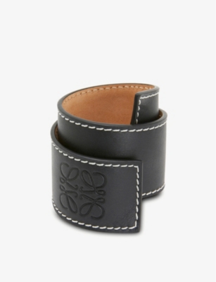 Leather on sale slap bracelet