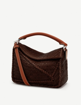 Loewe puzzle bag woven hotsell