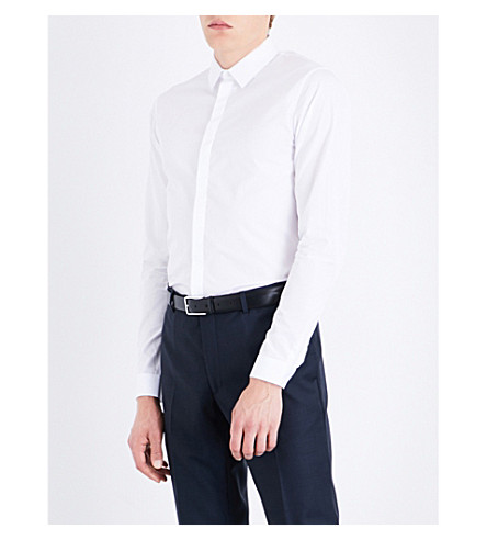 SANDRO Slim-fit cotton shirt