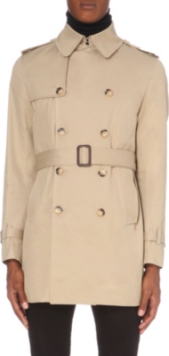 SANDRO - Cotton-twill trench coat | Selfridges.com