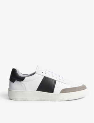 SANDRO - Magic leather and suede trainers | Selfridges.com